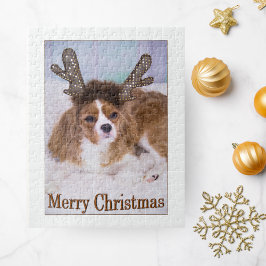 Puzzle Feliz Navidad Renos Cavalier King Charles