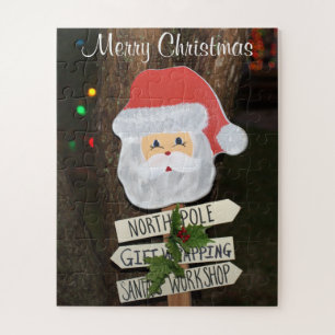 Puzzle Feliz Navidad Santa Claus Luces navideñas