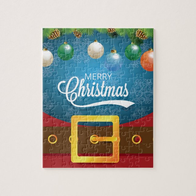 Puzzle Feliz Navidad Santa Suit (Vertical)