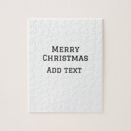 Puzzle Feliz Navidad simple añadir nombre mínimo para el 