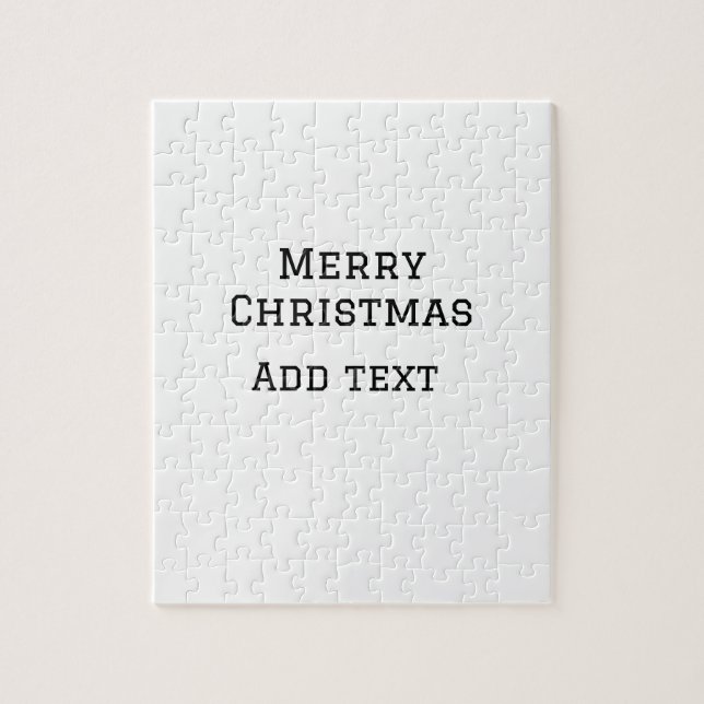 Puzzle Feliz Navidad simple añadir nombre mínimo para el  (Vertical)
