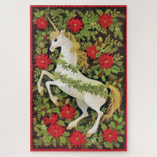 Puzzle Feliz Navidad Unicornio