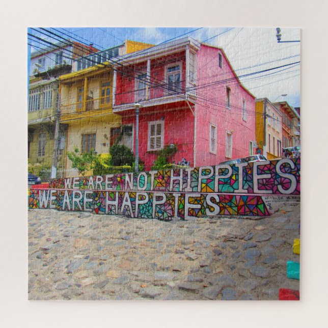 Puzzle feliz no hippy (Vertical)