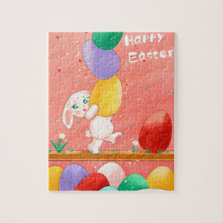 Puzzle Feliz Pascua Conejito Lindo Equilibrando Huevos Ap