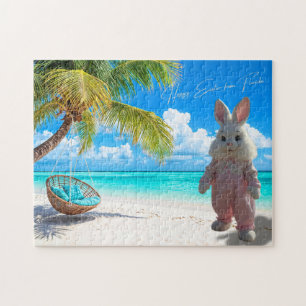 Puzzle Feliz Pascua desde la playa de Florida con el cone