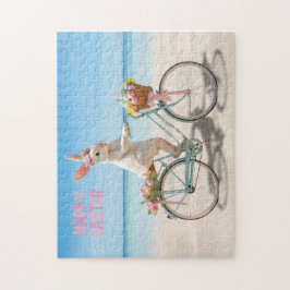 Puzzle Feliz Pascua Isla Hilton Head Bicicleta en la Play