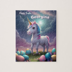 Puzzle Feliz Pascua Unicornio a los niños