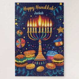 Puzzle Feliz personalizado de Hanukkah