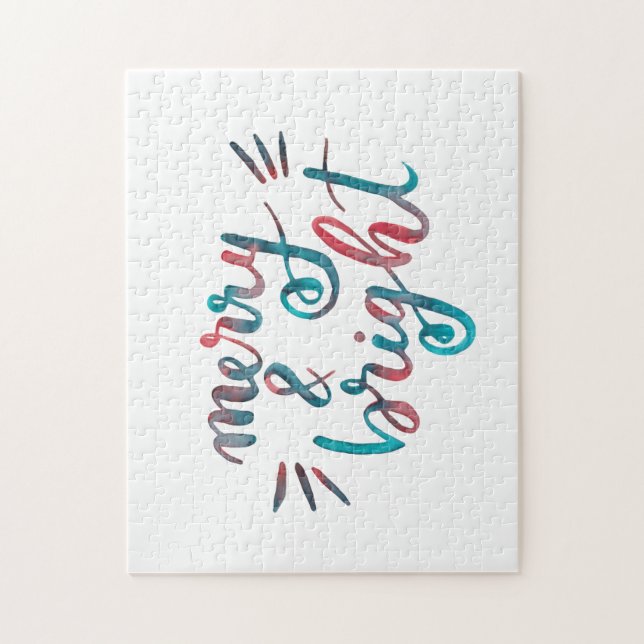 Puzzle Feliz y luminoso - verde y rojo (Vertical)