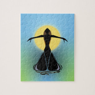 Puzzle Femenina en flor