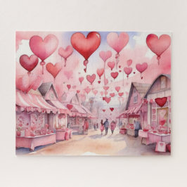 Puzzle Feria del El día de San Valentín de acuarela