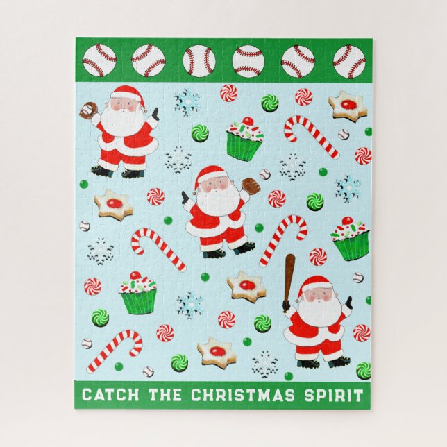 Puzzle Feriado de Navidades de Béisbol (Vertical)
