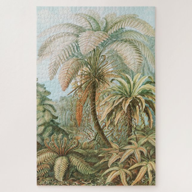 Puzzle Fernés, Filicinae Laubfarne por Ernst Haeckel (Vertical)