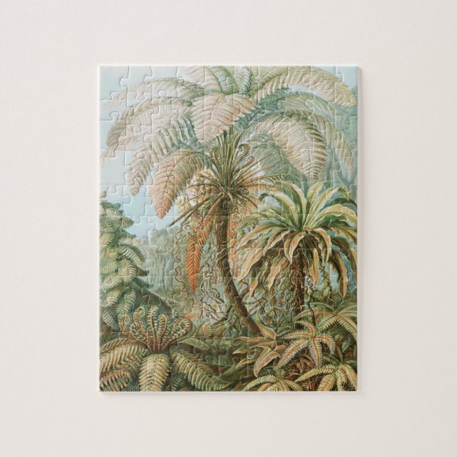 Puzzle Fernés, Filicinae Laubfarne por Ernst Haeckel (Vertical)