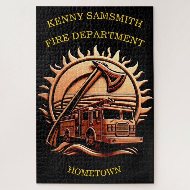 Puzzle Feroy Valor Intrincado Diseño Heroico De Camión De (Vertical)