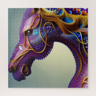 Puzzle Feroz Fractural Gems Cabeza de caballo Intenso Res