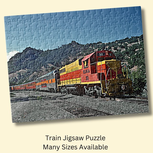 Puzzle Ferrocarril de la locomotora del motor del diésel  (Subido por el creador)