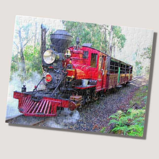 Puzzle Ferrocarril de locomotora del motor de trenes de v (Subido por el creador)