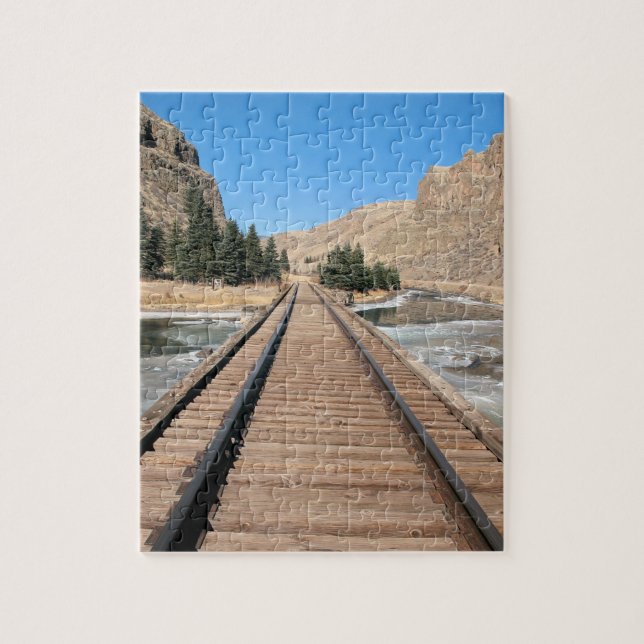 Puzzle Ferrocarril de Montaña - 8x10 - 110 pcs (Vertical)