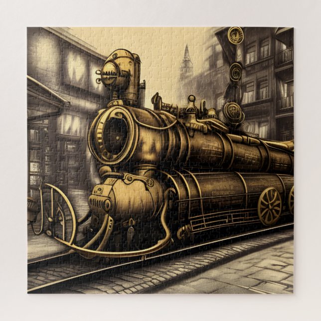 Puzzle Ferrocarril Transsiberiano Steampunk (Vertical)
