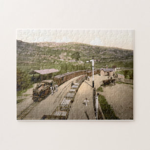 Puzzle Ferrocarril y vagones Vintage de Gales, Festinog c