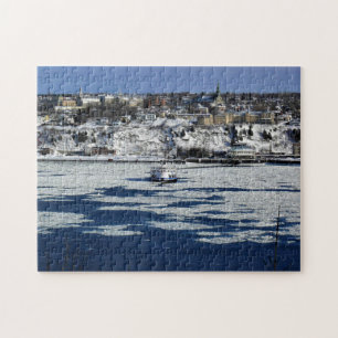 Puzzle Ferry en el río San Lorenzo, Quebec