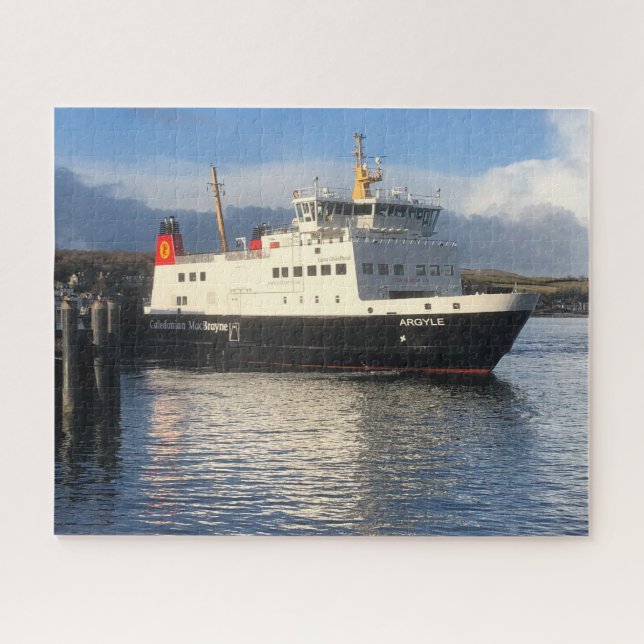 Puzzle Ferry sale de la isla de Bute en Escocia (Horizontal)