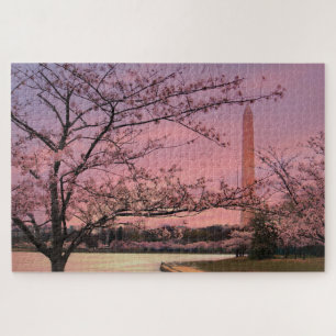 Puzzle Festival Washington Monument Cherry Blossom