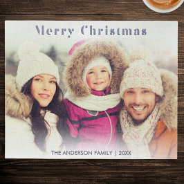 Puzzle Festividad de invierno de la foto familiar Navidad