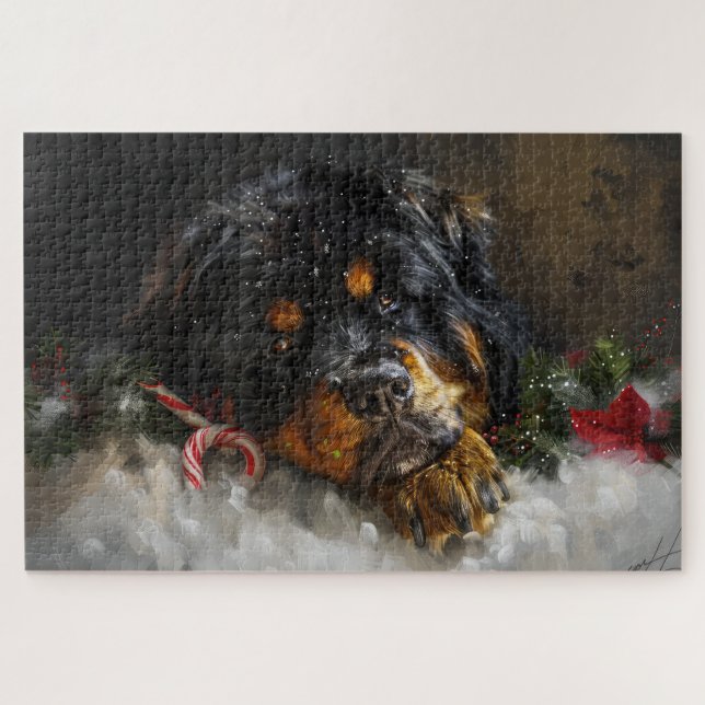 Puzzle Festividad de los Navidades tibetanos de perros es (Horizontal)