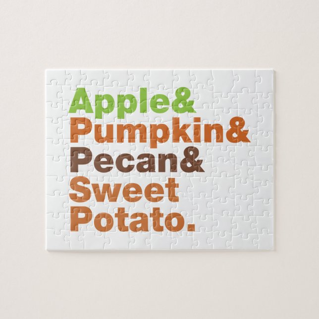 Puzzle Festividades ~ Navidades de Acción de Gracias de N (Horizontal)