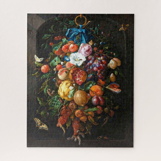 Puzzle Festonia de Frutas y Flores Jan Davidsz de Heem (Vertical)