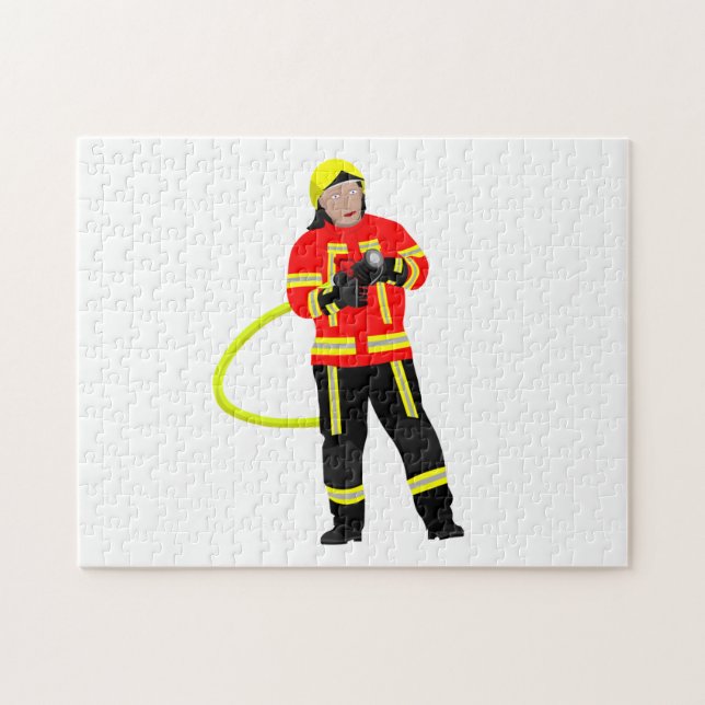 Puzzle Feuerwehrmann en Einsatzkleidung (Horizontal)