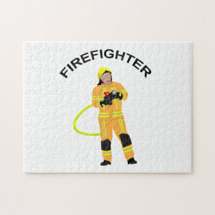 Puzzle Feuerwehrmann en sandfarbener Einsatzkleidung Puz