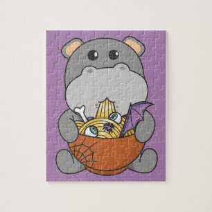 Puzzle Fideos japoneses Halloween Hippo Ramen Jig