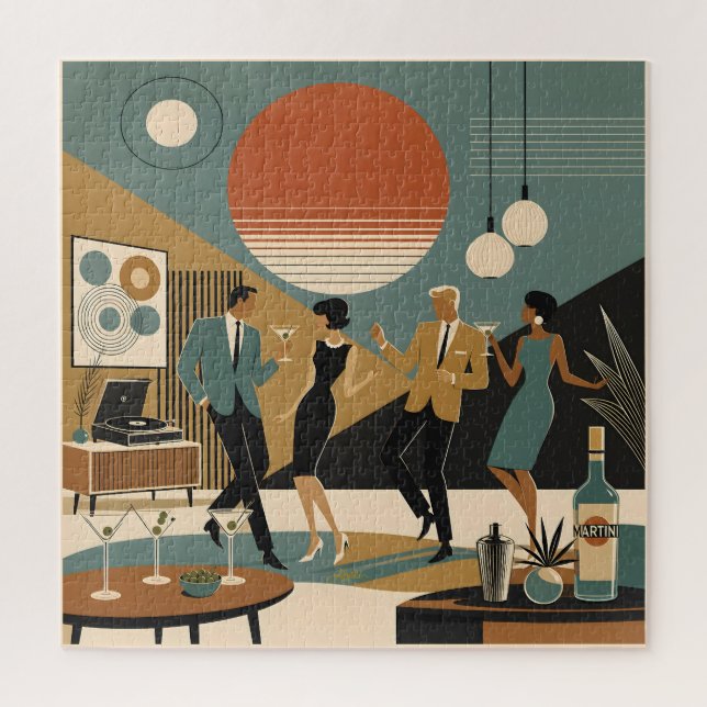 Puzzle Fiesta de Baile Martini Vibraciones de California  (Vertical)