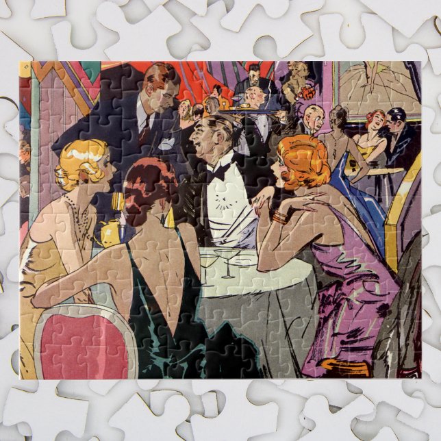 Puzzle Fiesta de cócteles Art Decó de época en Nightclub (Subido por el creador)