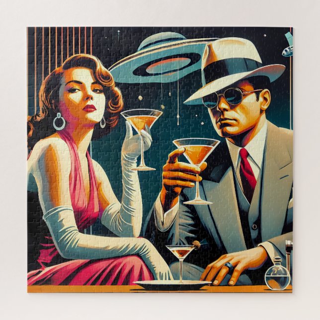 Puzzle Fiesta de Martini de Gangster de la Era Espacial d (Vertical)