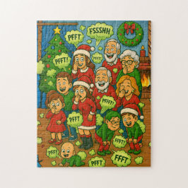 Puzzle Fiesta de Navidad de la Familia que se Pasa Gases
