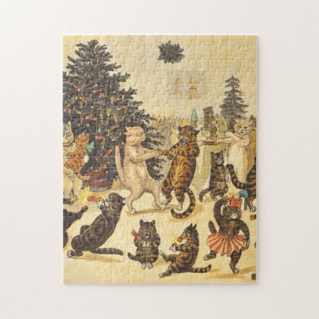 Puzzle Fiesta de Navidades Louis Wain (Vertical)