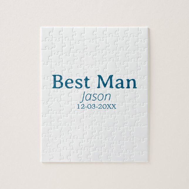 Puzzle fiesta de soltera groomsman añadir nombre simple m (Vertical)