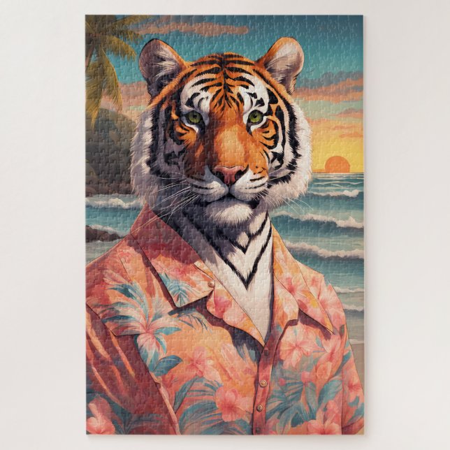 Puzzle Fiesta de tigres (Vertical)