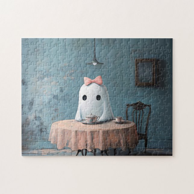 Puzzle Fiesta del té fantasma caprichoso (Horizontal)