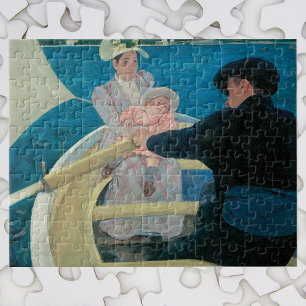 Puzzle Fiesta en bote por Mary Cassatt, Bella Artes de la