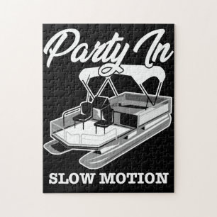 Puzzle FIESTA EN MOVIMIENTO LENTO BARCO Pontoon