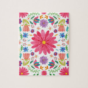 Puzzle Fiesta Floral Mexicana Folk