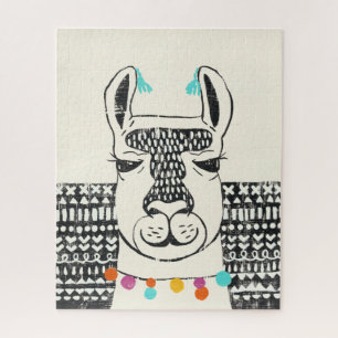 Puzzle Fiesta Llama - Retrato