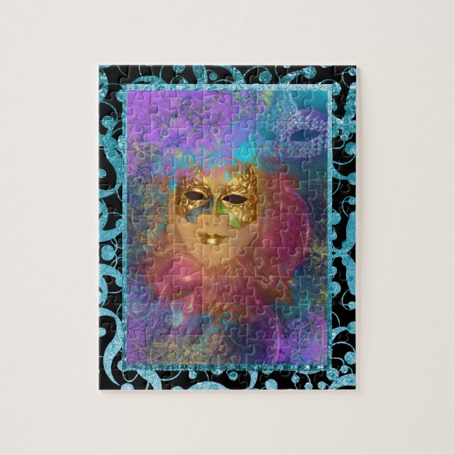 Puzzle fiesta "mardi gras" de la mascarada (Vertical)