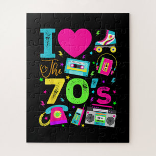 Puzzle Fiesta Retro de los 70 al Estilo Vintage