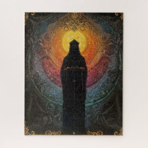 Figura eléctrica desconocida y misteriosa sagrada